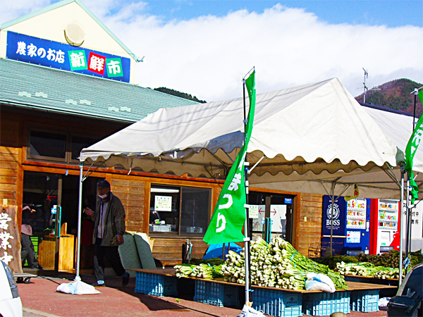 長野県名物　野沢菜が販売されています。
